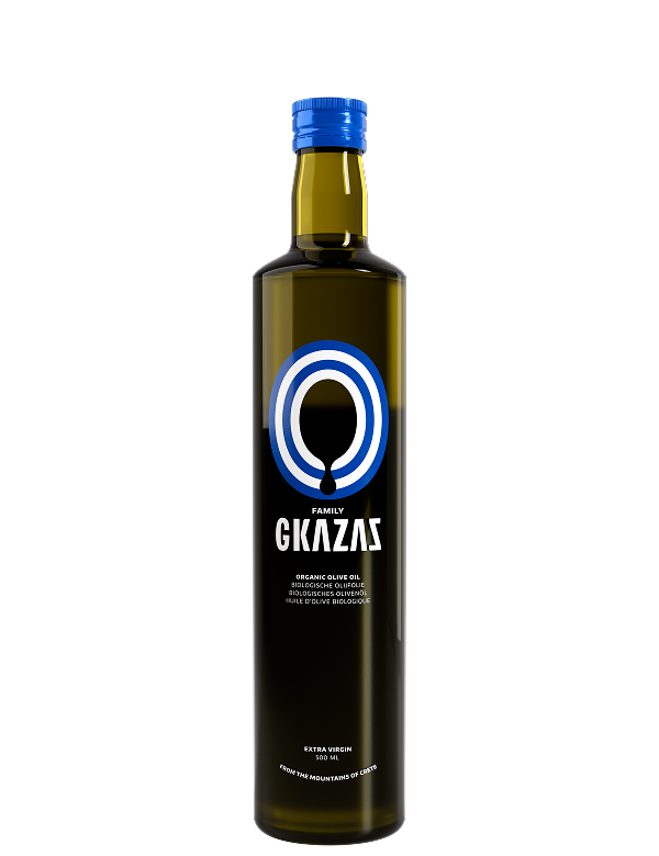 500ML organic olive oil bottle