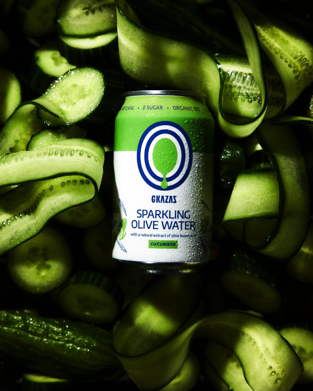 Sparkling Olive Water Cucumber