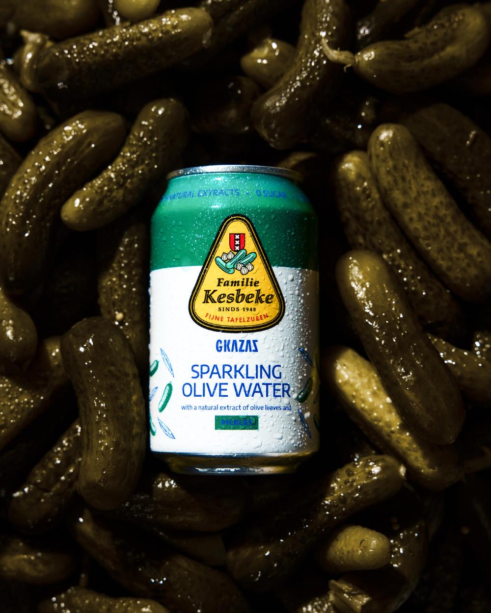 Sparkling Olive Water Pickles