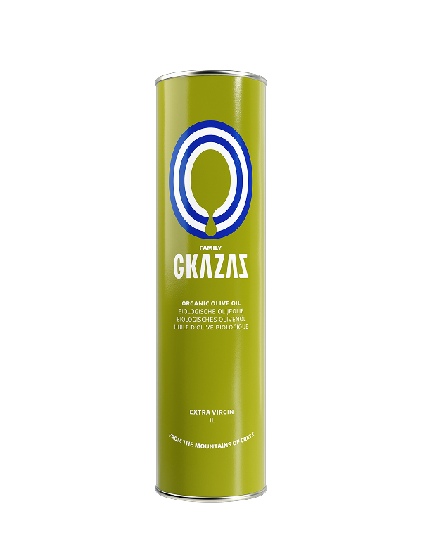 1 liter organic olive oil can
