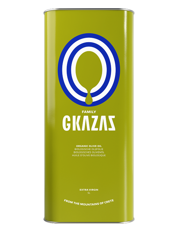 5 liter organic olive oil can