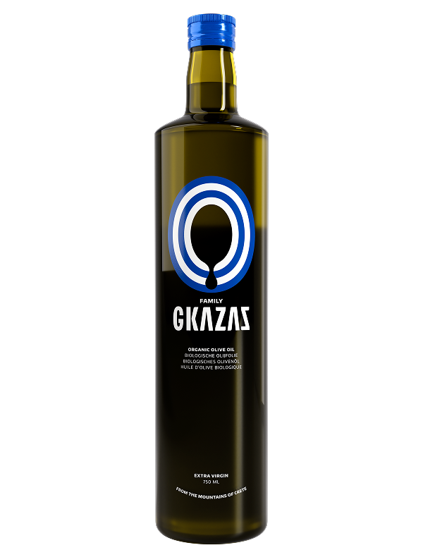750ML organic olive oil bottle