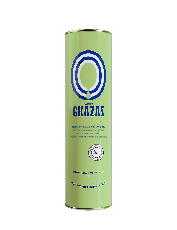 Organic pomace olive oil 1 liter can